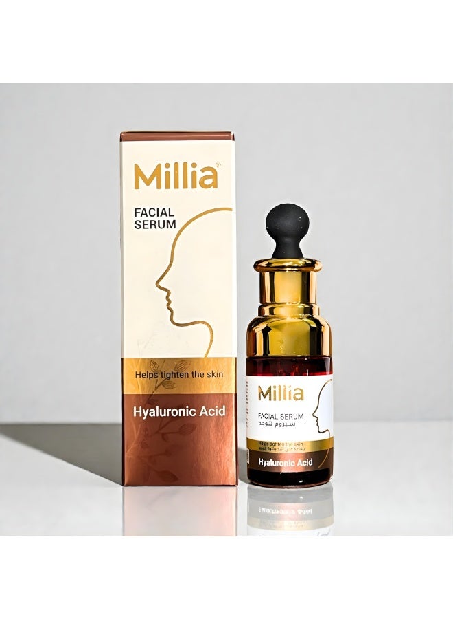 Millia Hyaluronic Acid Serum 40ml – Hydrating & Lightweight Facial Serum for Soft, Plump, and Radiant Skin - Image 1